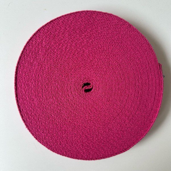 Rolo Alça Cadarço de Algodão Pink 30mm
