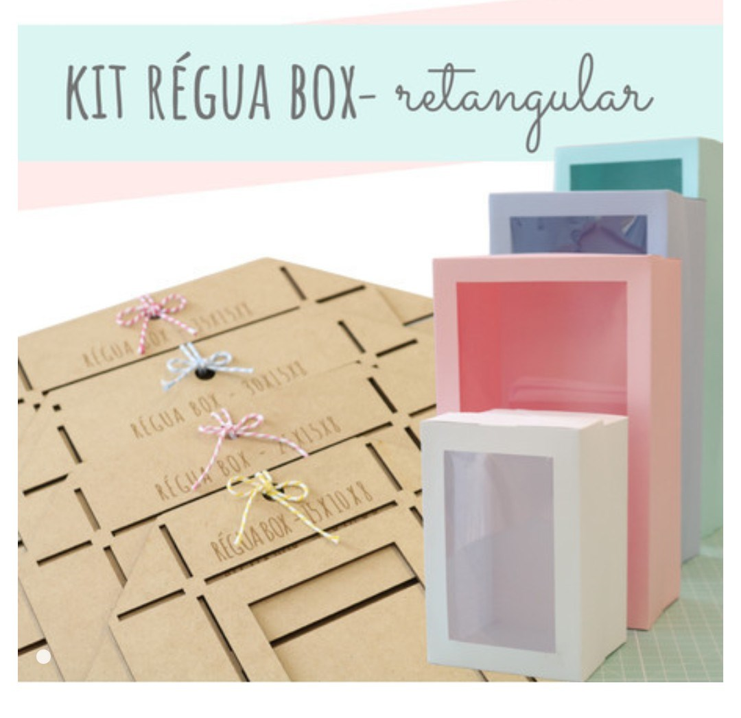 Kit régua box retangular 