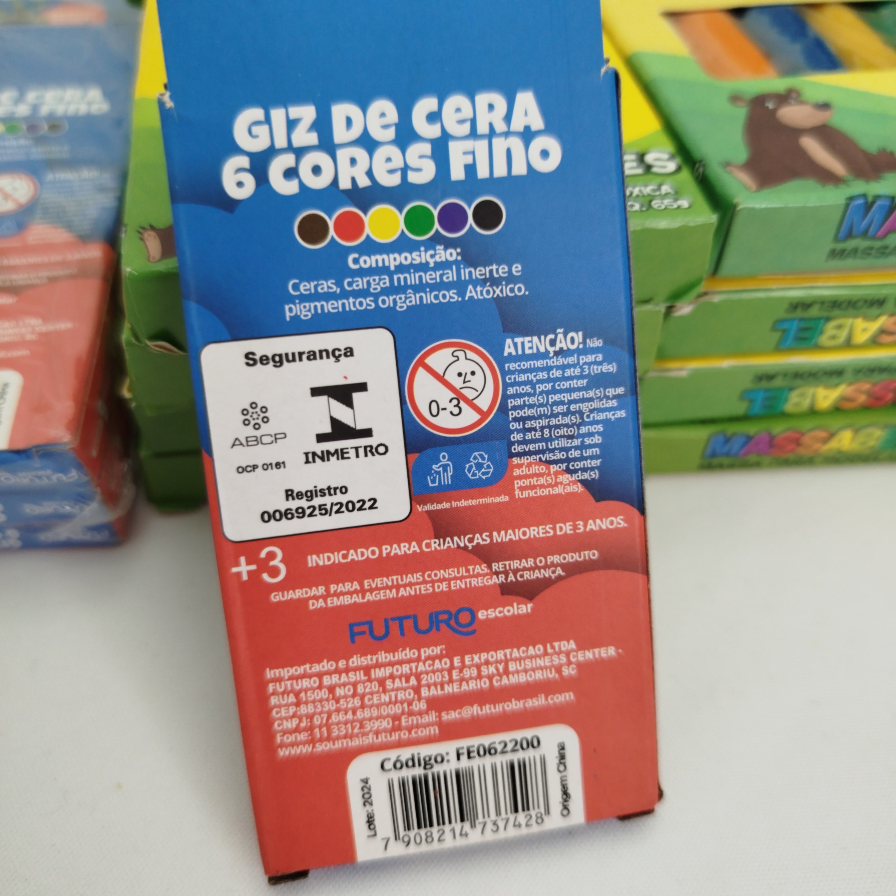 MIX de Giz de Cera + Massinha de Modelar + Cortadores para personalizar