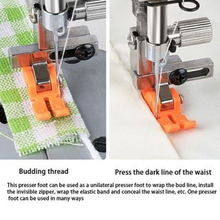 Calcador Sapata Pezinho Teflon Reta Zíper Convencional 3 Em 1 com Regulagem T3 
