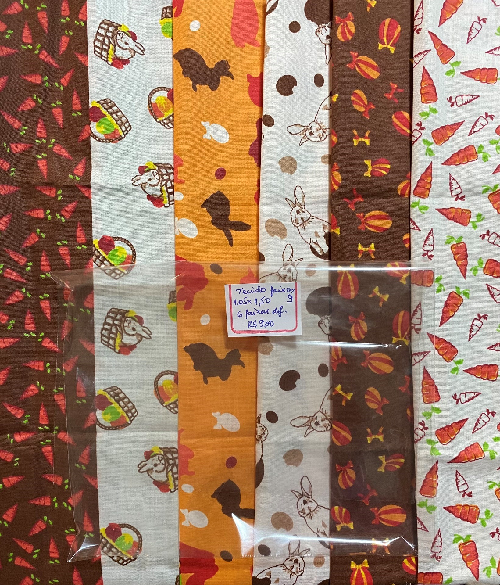 Tecido em tricoline páscoa