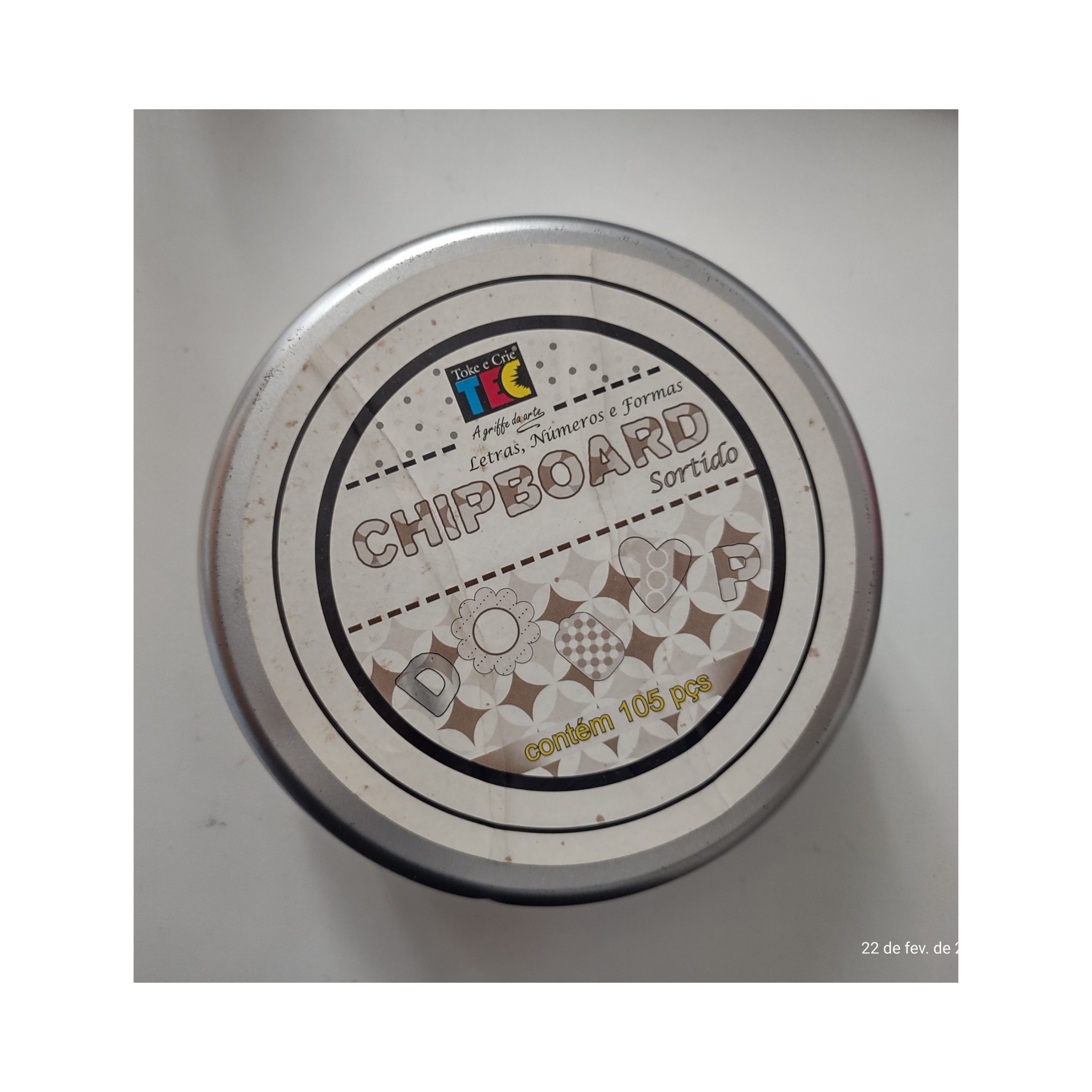 Chipboard sortido - 105peças