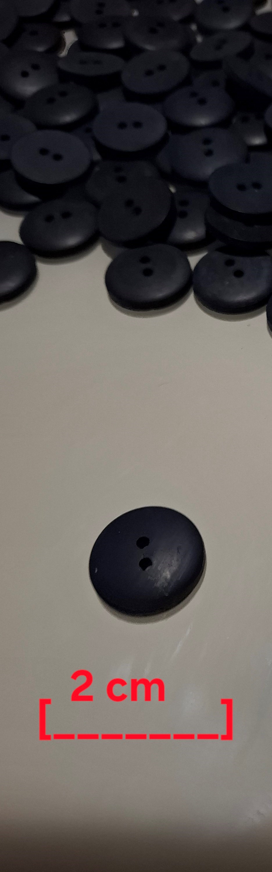 Botões azul marinho  grande fosco