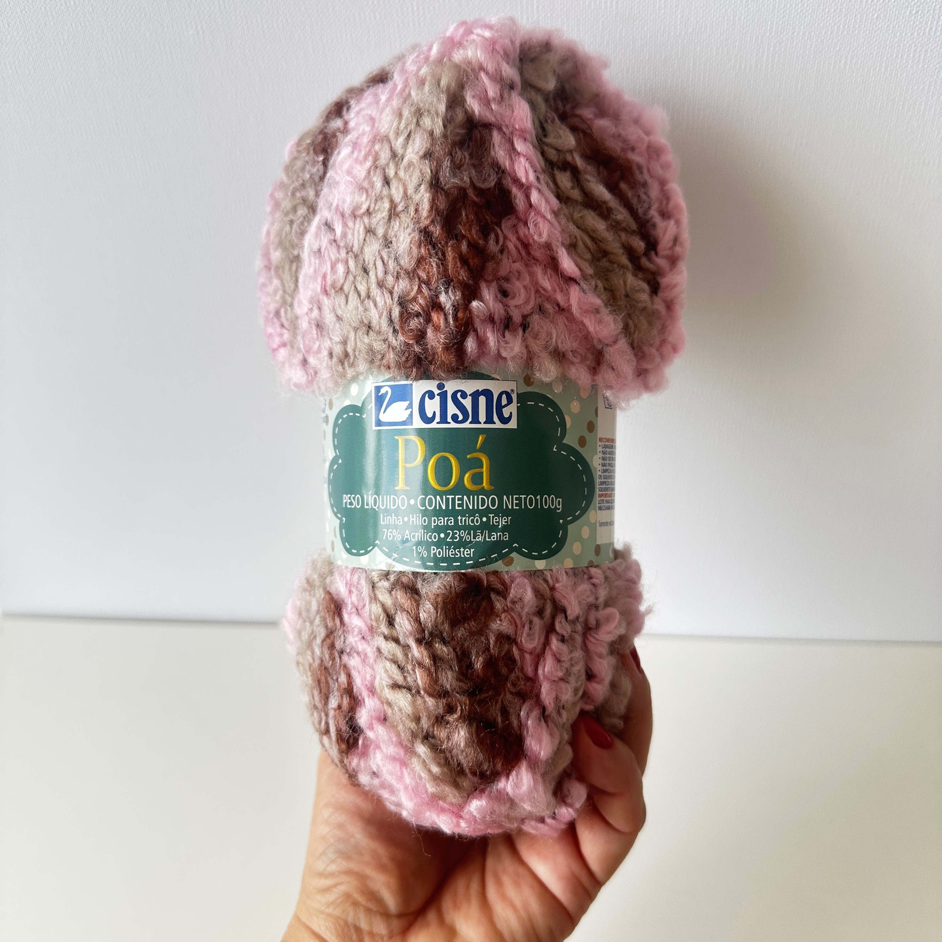 Fio de lã Poá Cisne - Raridade