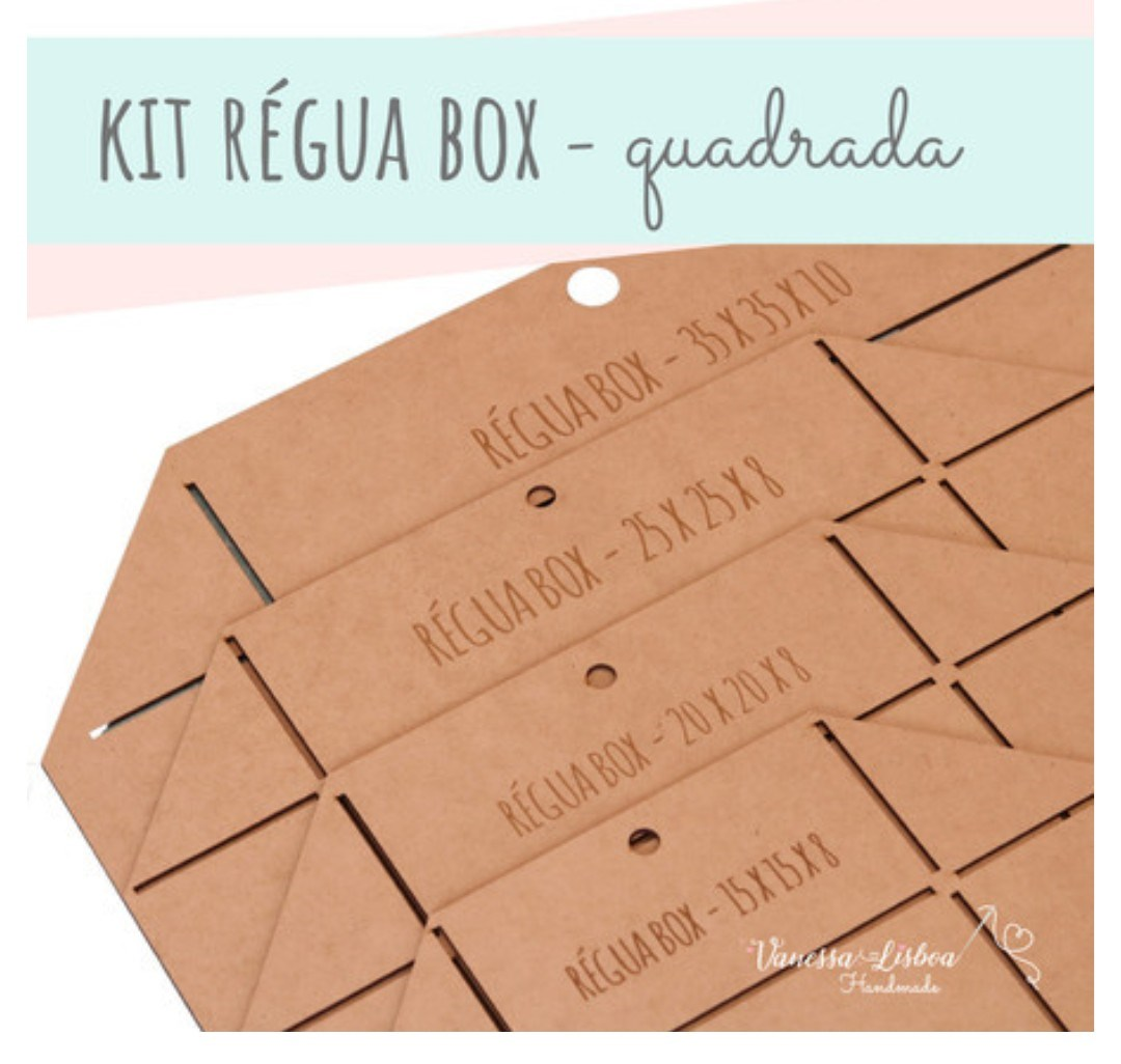 Kit régua box quadrada 
