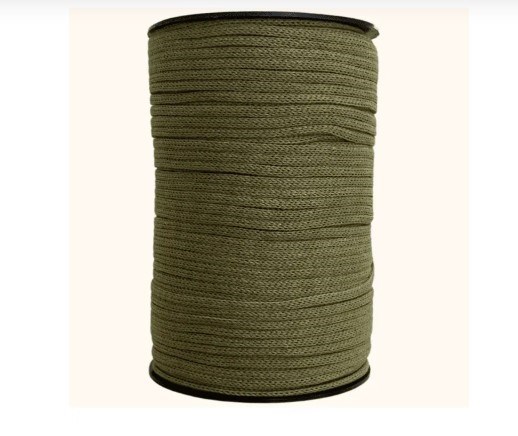 Cordão Agulhado de Algodão 5mm Boho - Verde Pistache