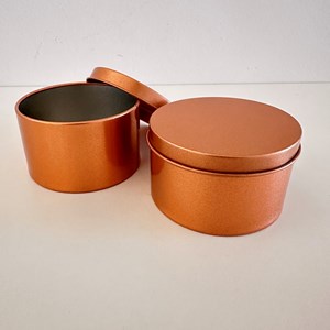 Kit com 10 latinhas cobre para velas