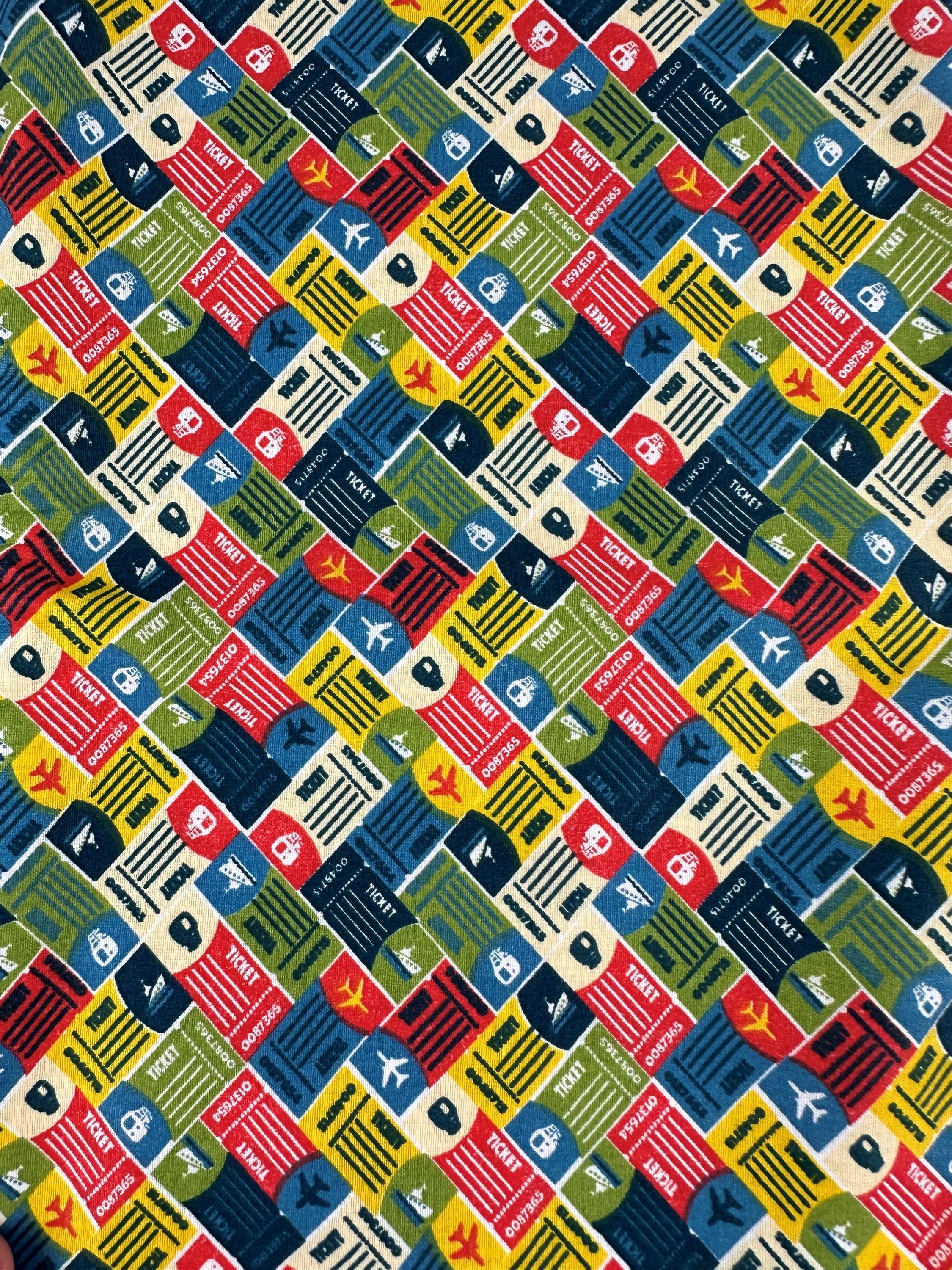 Tecido ticket viagem