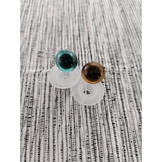 Kit de 100 Olhos Coloridos com Travas