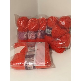 Lãs Mollet - Laranja/Coral