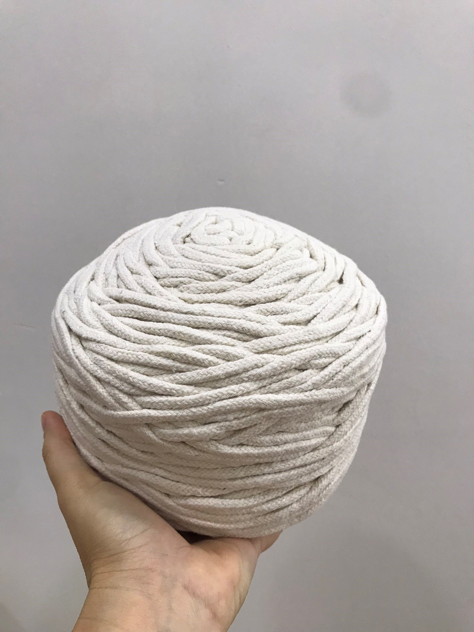 Cordão de algodão trançado