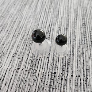 Kit de 100 Olhos Pretos com Travas