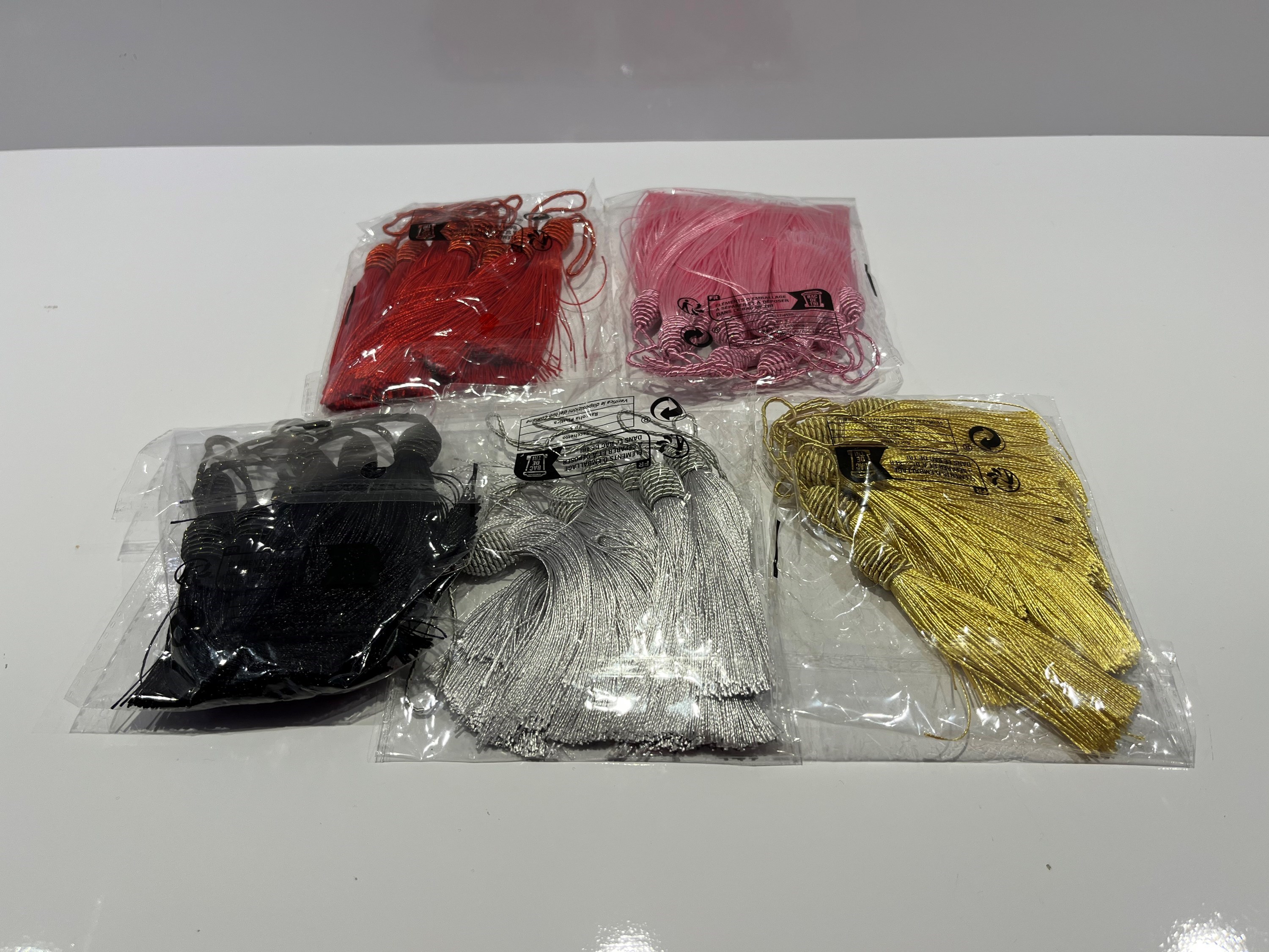 Tassel com franja seda