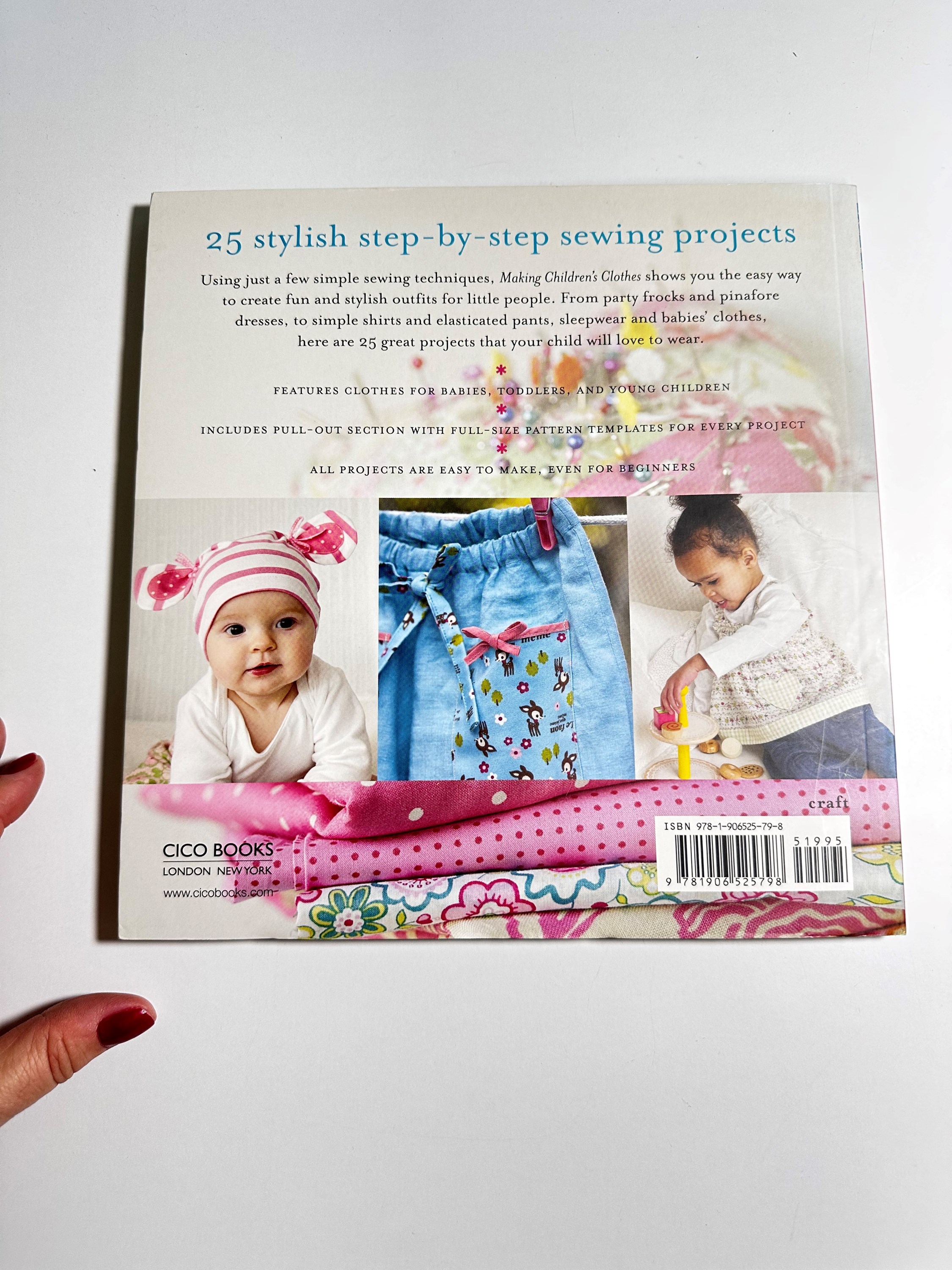 Livro importado Making Children's Clothes 