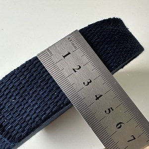 Rolo Alça Cadarço de Algodão Azul Marinho 30mm
