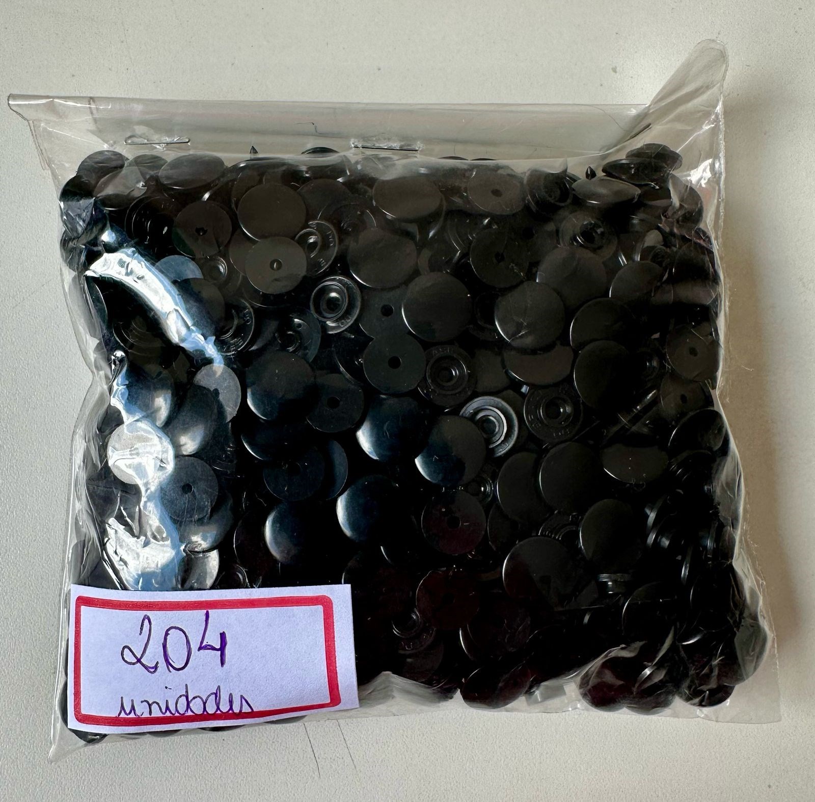 Botão Tic Tac 12 Preto