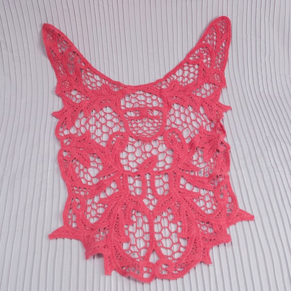 Decote Renda Rosa - 55x24cm