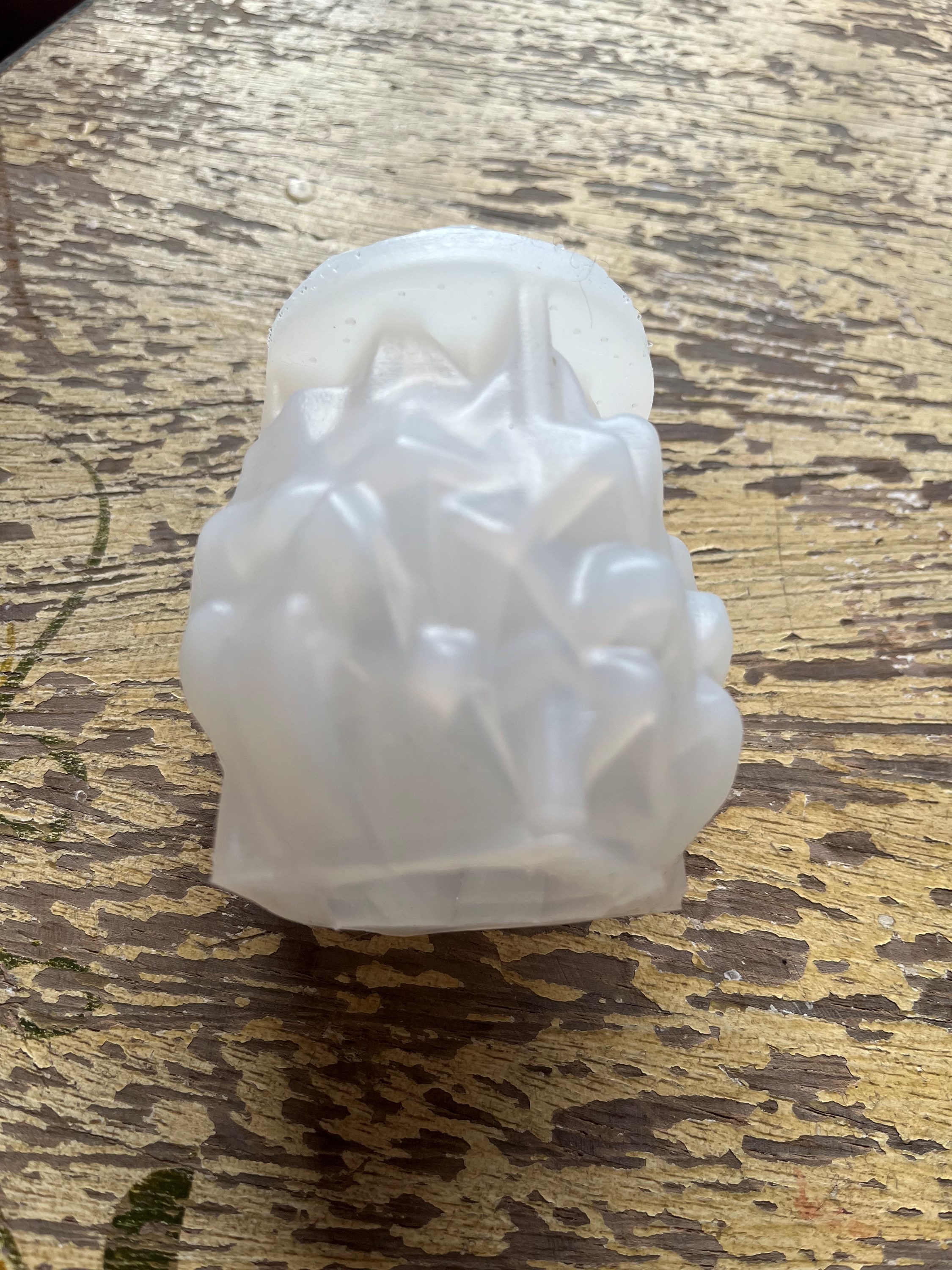 Molde de silicone flexível formato galho cilindro para velas, resina, cimento