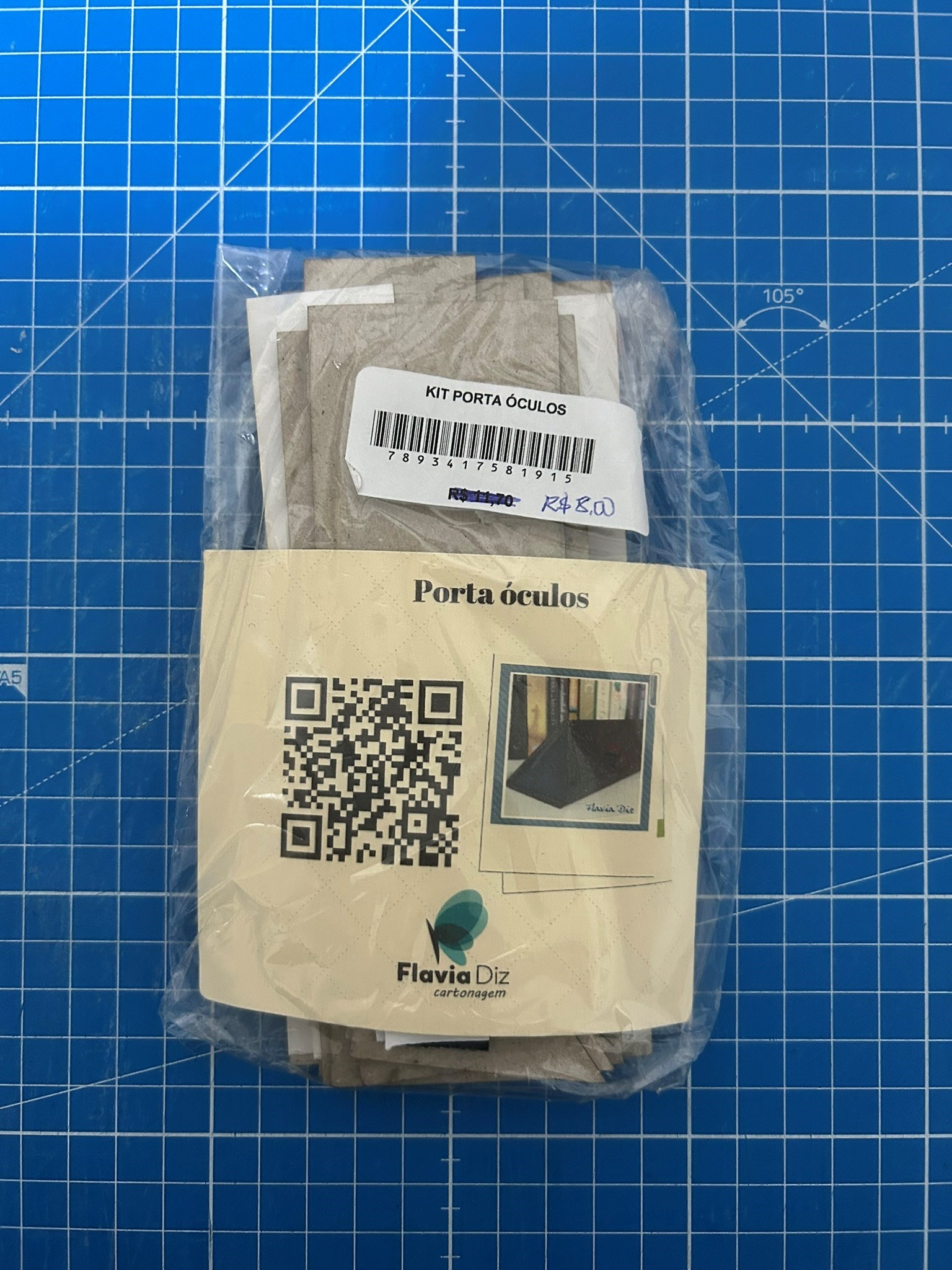 Kit de Cartonagem Flavia Diz - Porta Óculos