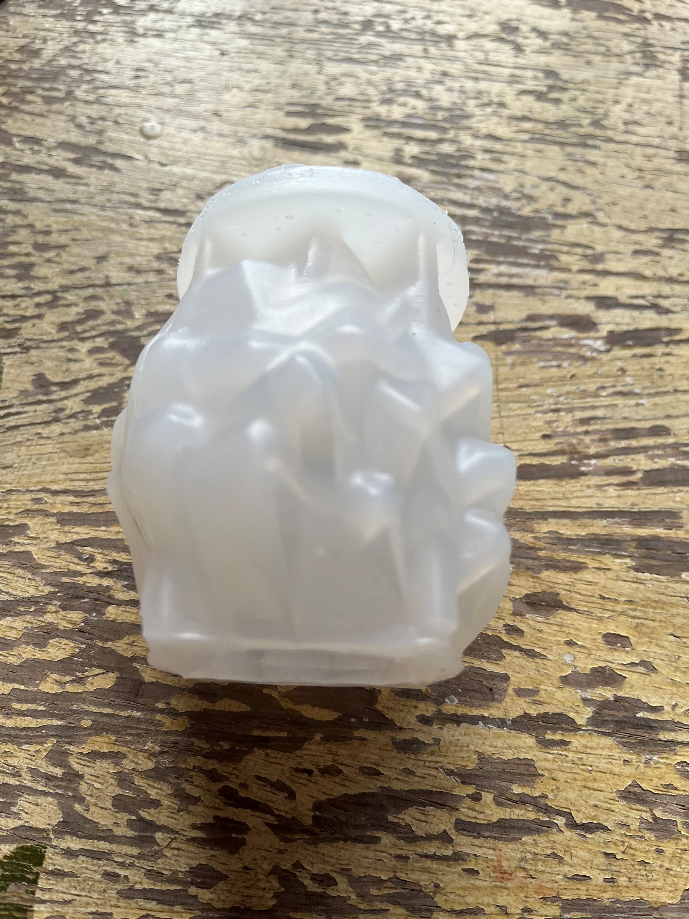 Molde de silicone flexível formato galho cilindro para velas, resina, cimento