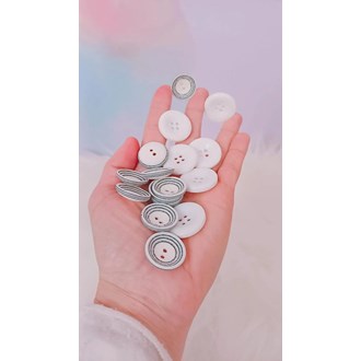 COLEÇÃO VEJO FLORES EM VOCÊ kit com 87 botões