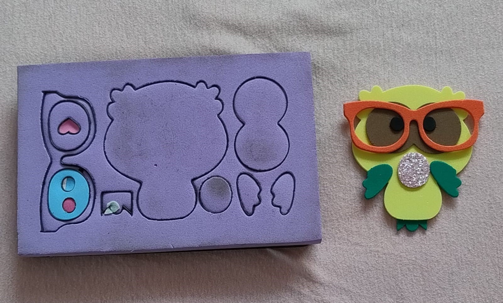 Faca de corte e vinco - corujinha