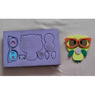 Faca de corte e vinco - corujinha