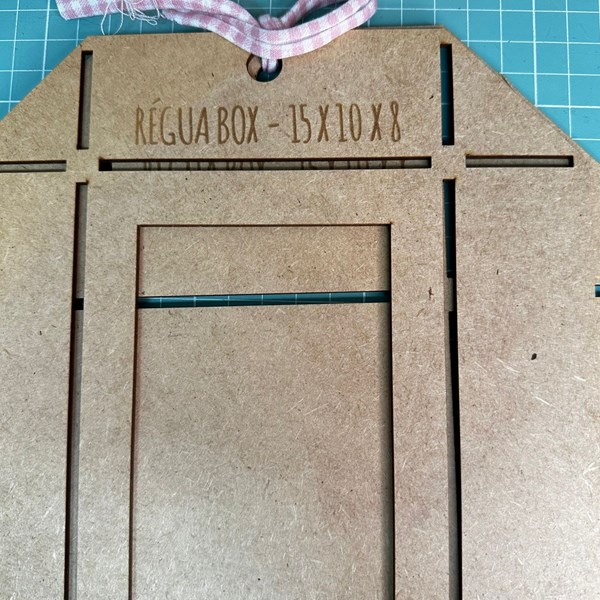 Kit de réguas para fazer caixa embalagem 15x10x8