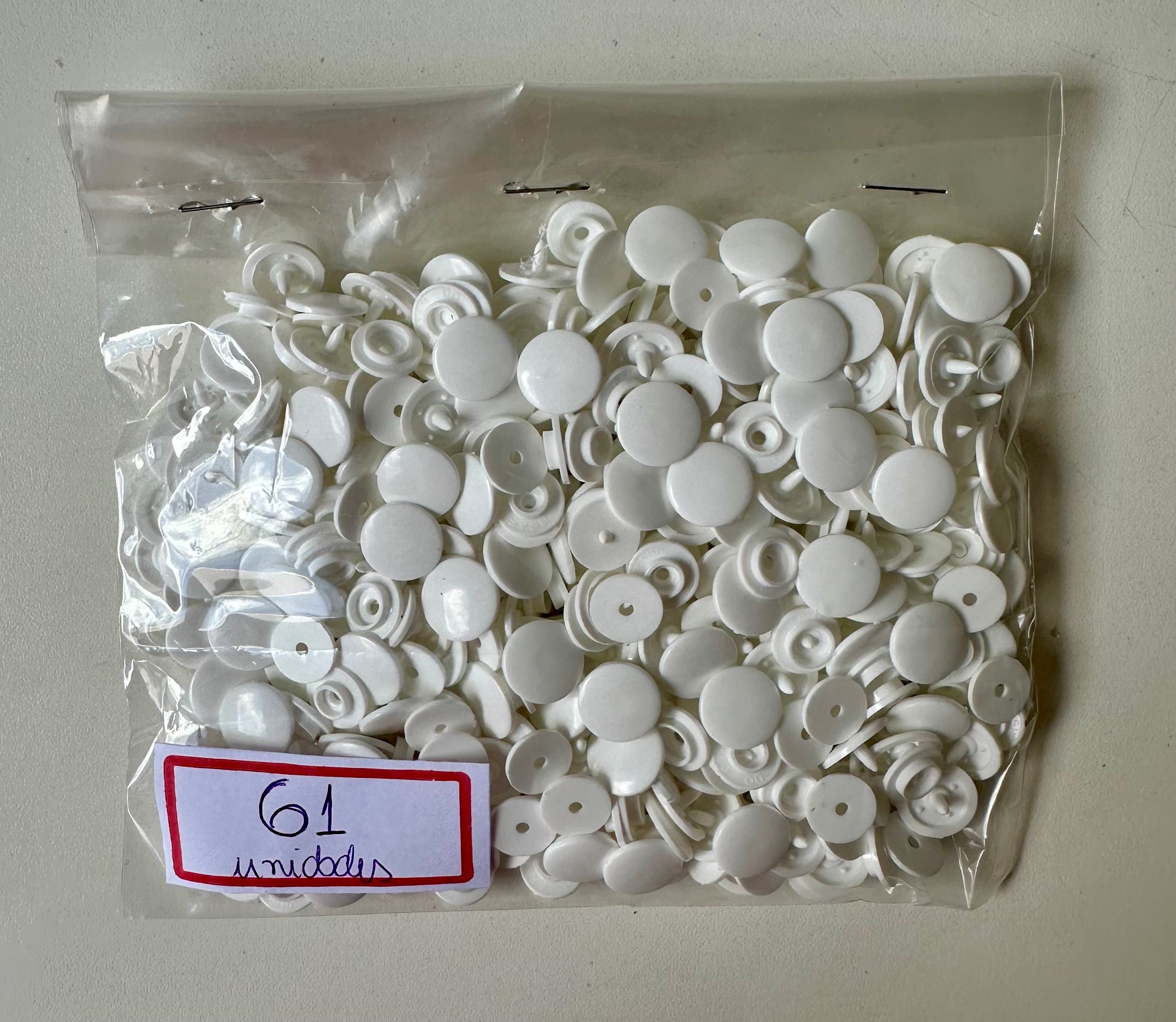 Botão Tic Tac 12 Branco