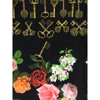 VISCOSE ESTAMPA ROSAS E CHAVES
