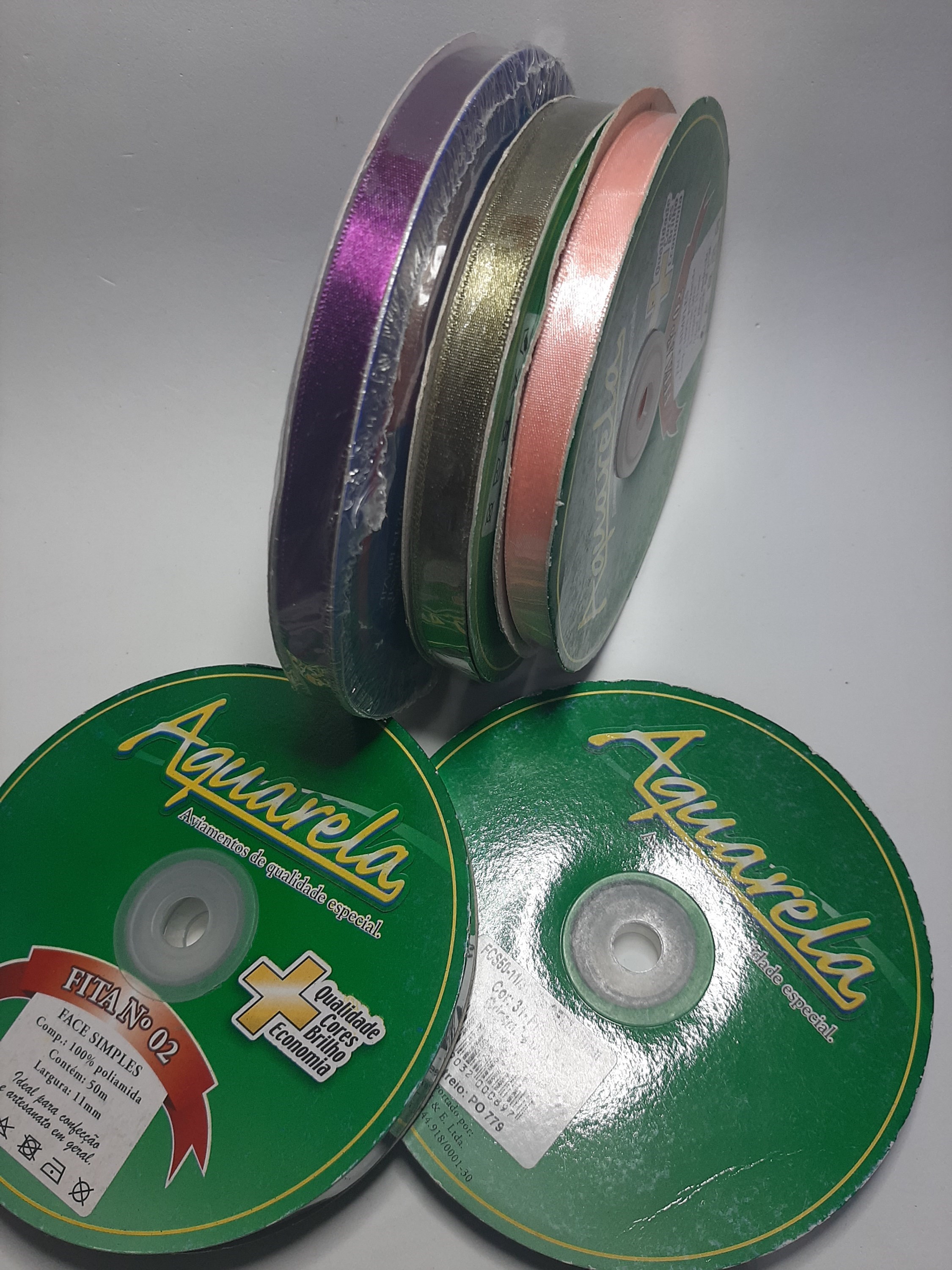 Kit com 5 fitas de cetim n.02