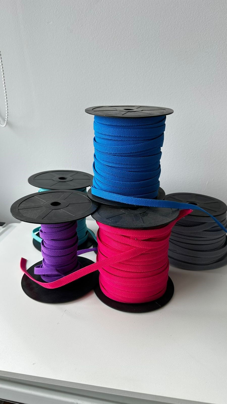 Kit de elásticos chato cores variadas