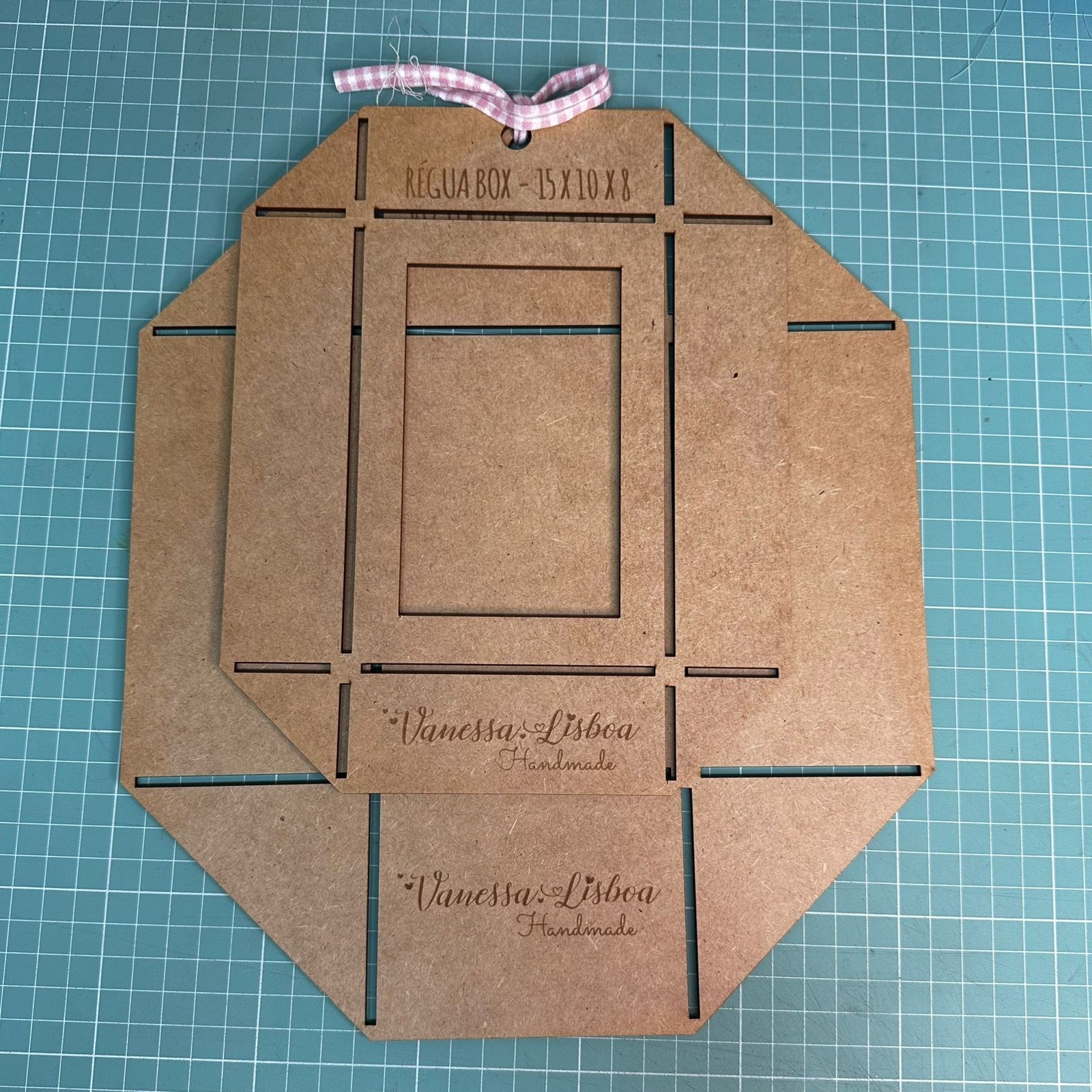 Kit de réguas para fazer caixa embalagem 15x10x8