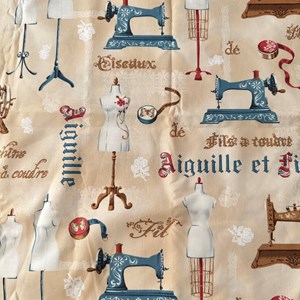 Tecido importado Costura vintage