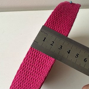 Rolo Alça Cadarço de Algodão Pink 30mm