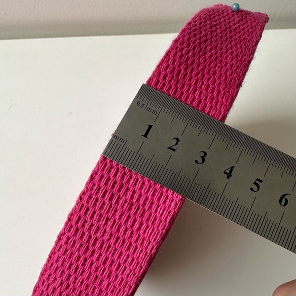 Rolo Alça Cadarço de Algodão Pink 30mm