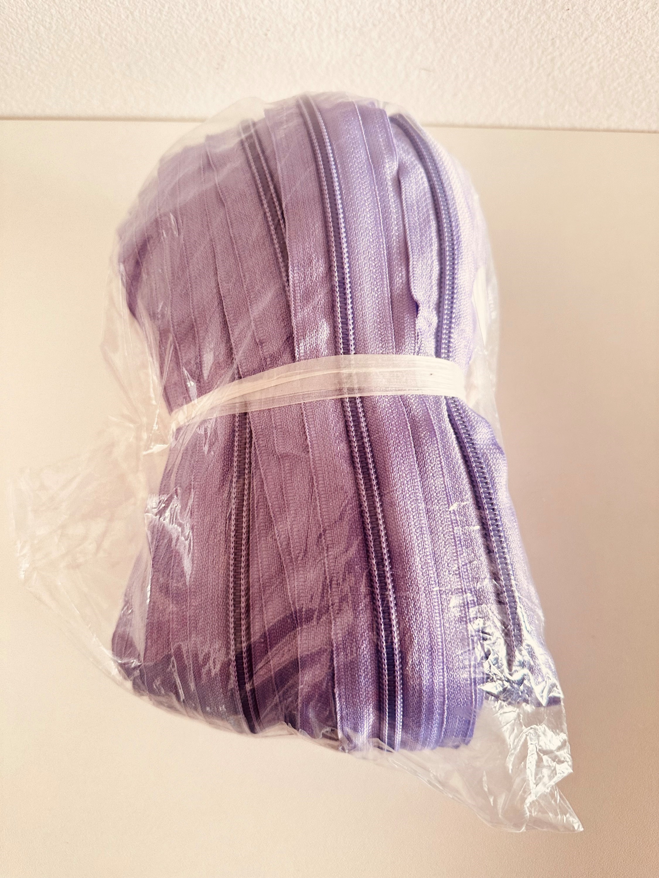 Rolo de zíper  no. 5 cor lavanda