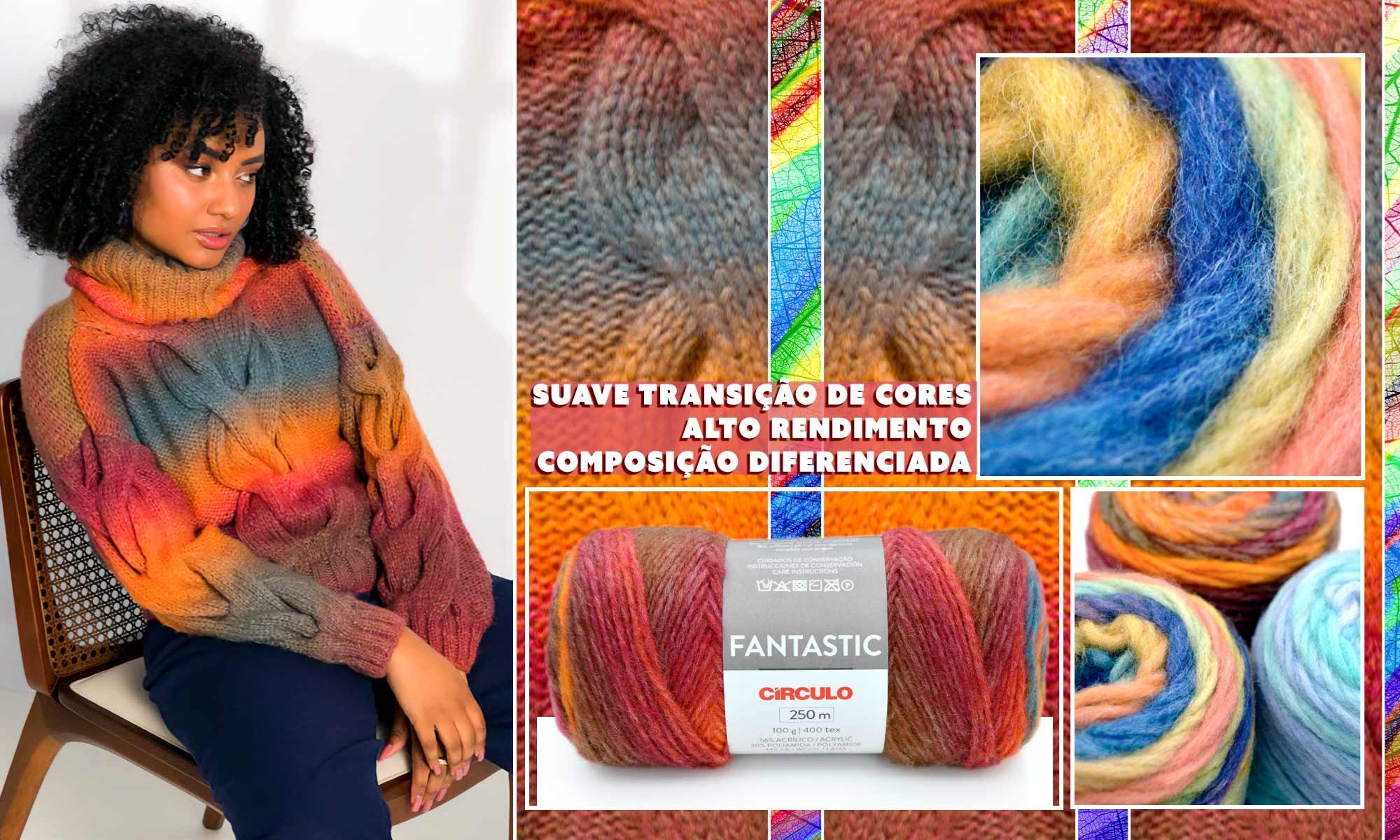 Fio de lã Fantastic Círculo