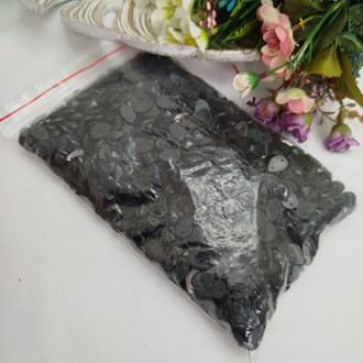 Chaton Gota preto com Borda 10 x 14 cm - Pacote com Aprox. 240 gramas