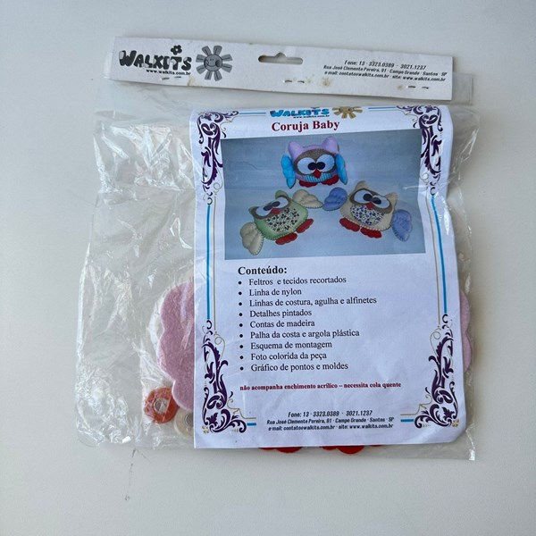 Kit de artesanato coruja