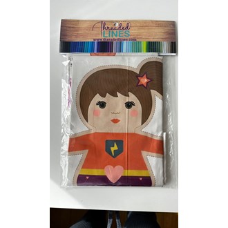 Painel importado para corte e costura de boneca menina e acessórios (roupas e 