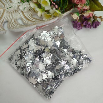 Aplique Chaton Coroa Prata 2 Pacotes - Aprox. 500 unidades