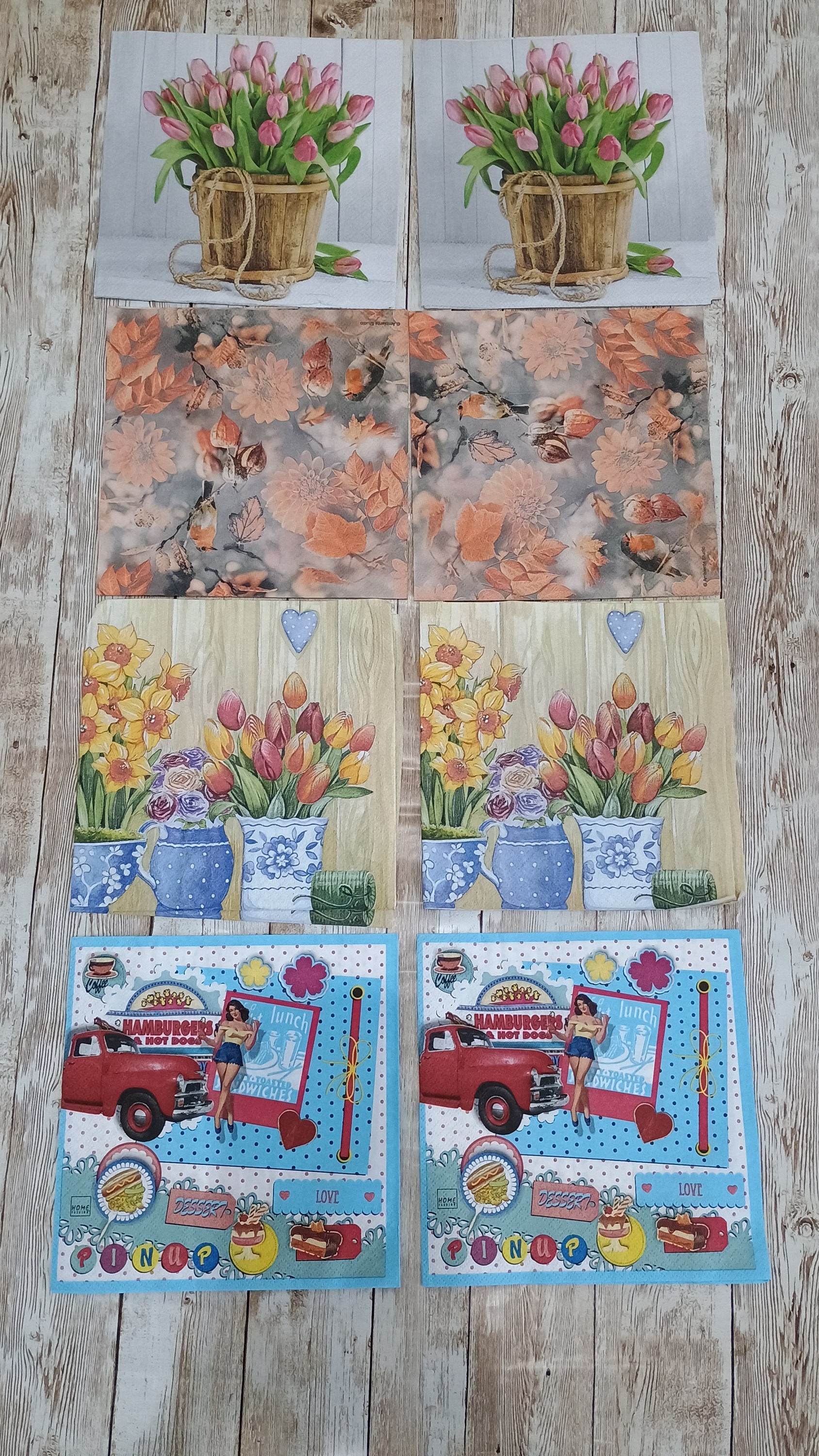 Kit 01 guardanapo para decoupage