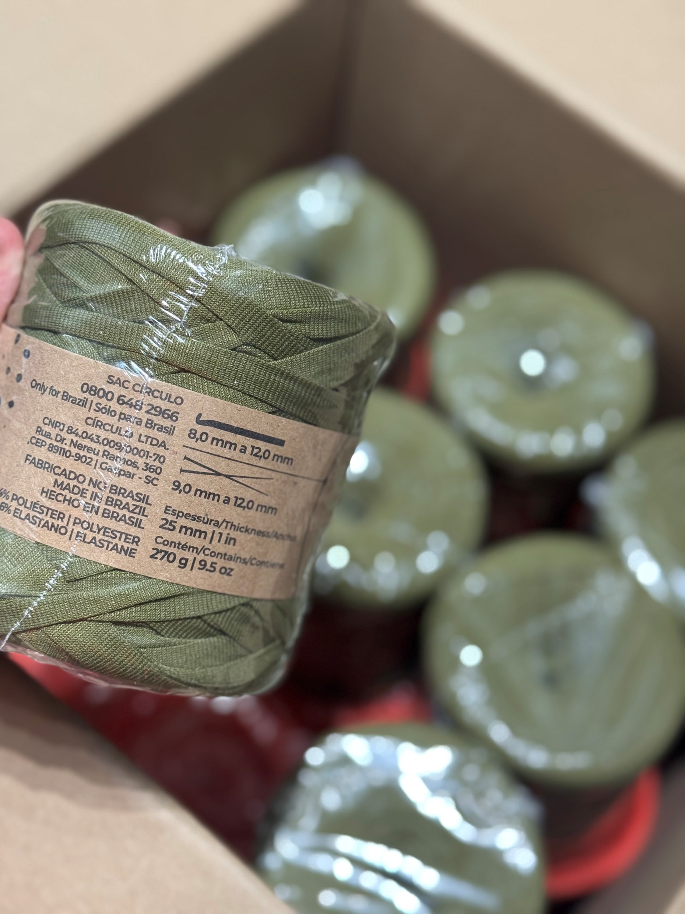 fio de malha premium 25mm Círculo verde floresta