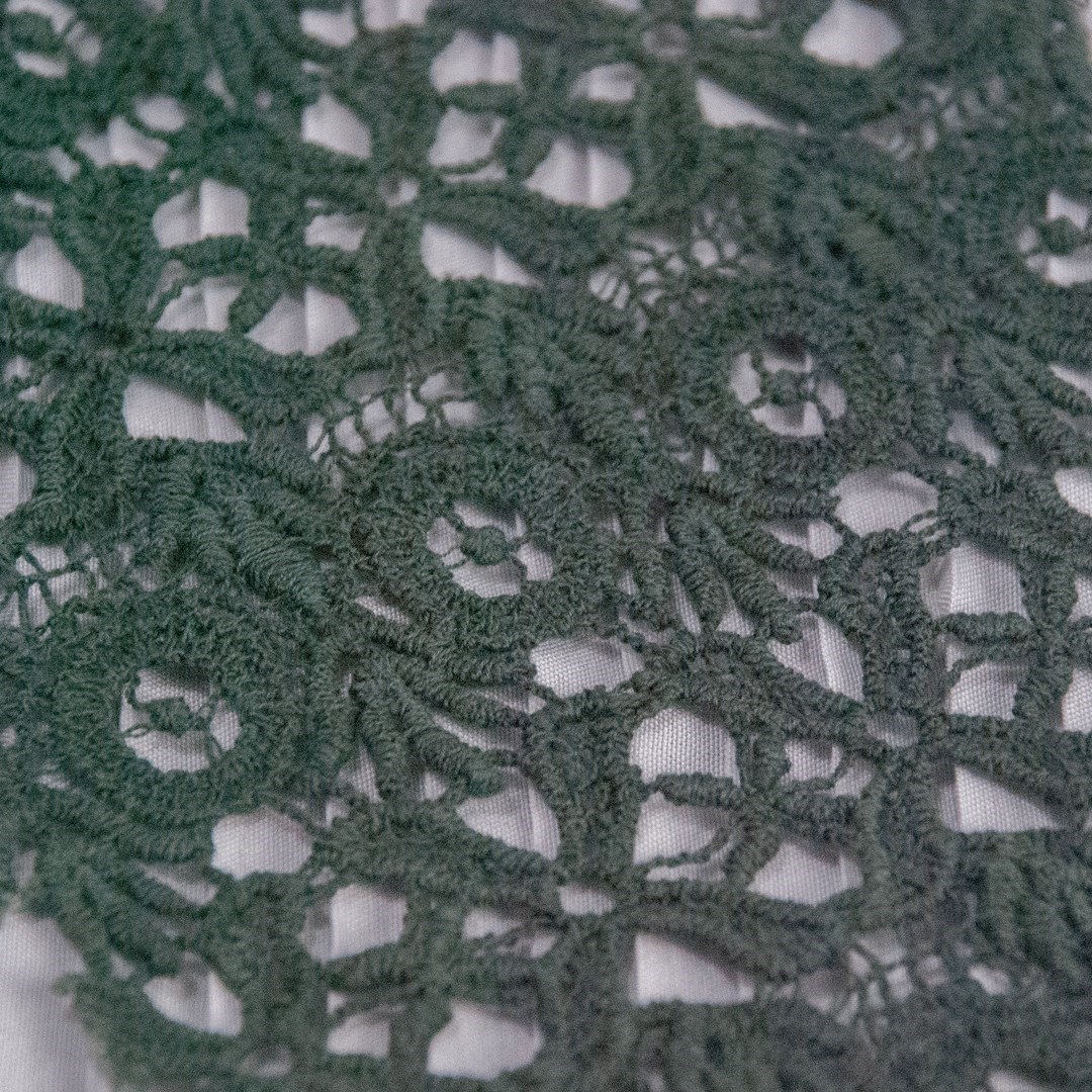 Decote Renda Musgo - 53x11cm