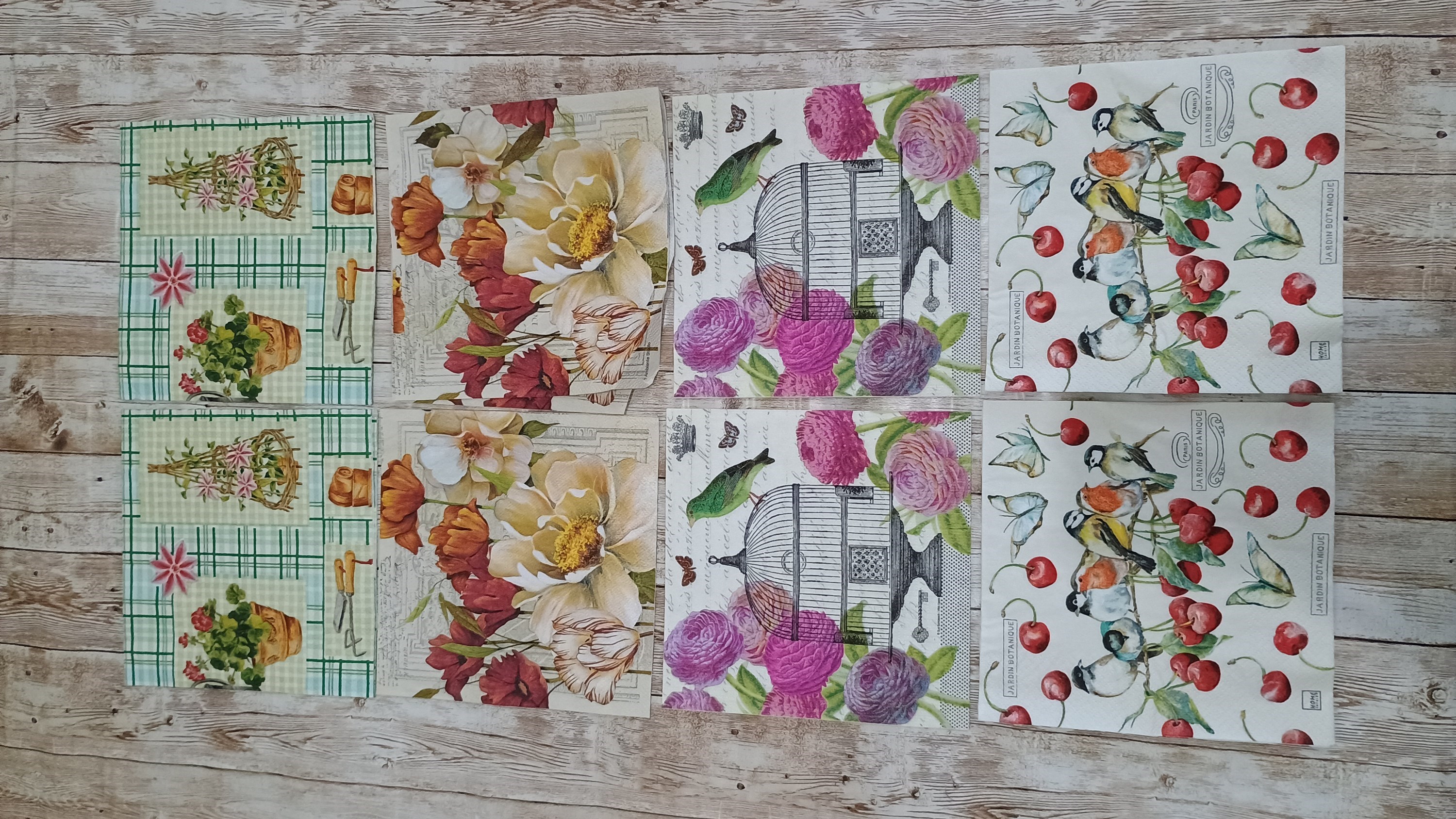 Kit 02 guardanapo para decoupage 