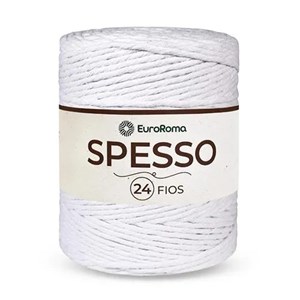 Barbante Spesso 24 Fios - 1kg - EuroRoma - 200 - Branco
