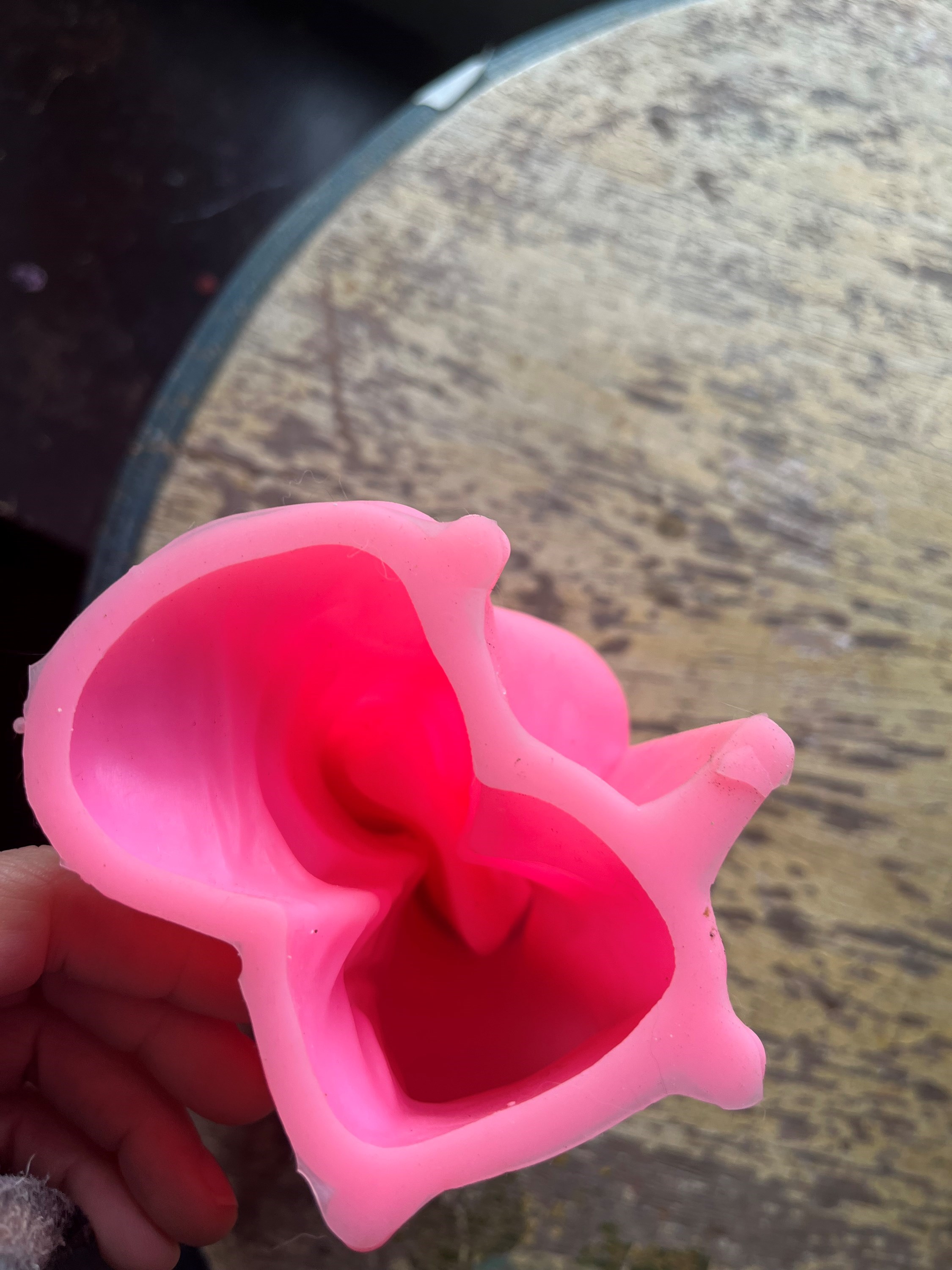 Molde de silicone flexível e grosso formato sapatilha de bailarina para vela, resina ou cimento