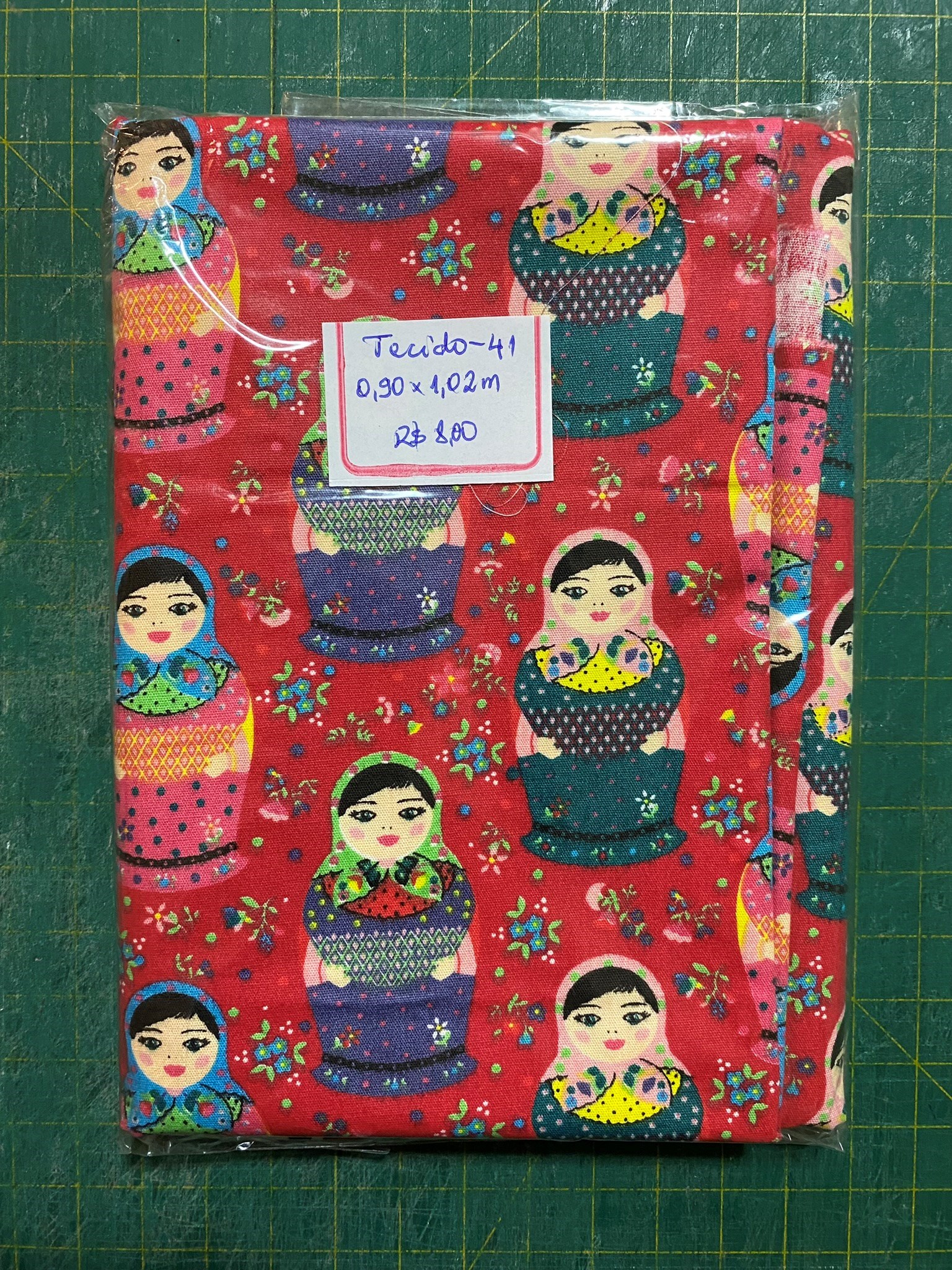 Tecido tricoline matriosca