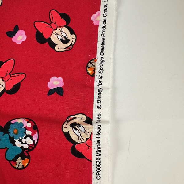 Tecido importado Minnie flowers